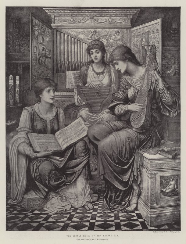 La dolce musica del giorno passato da John Melhuish Strudwick