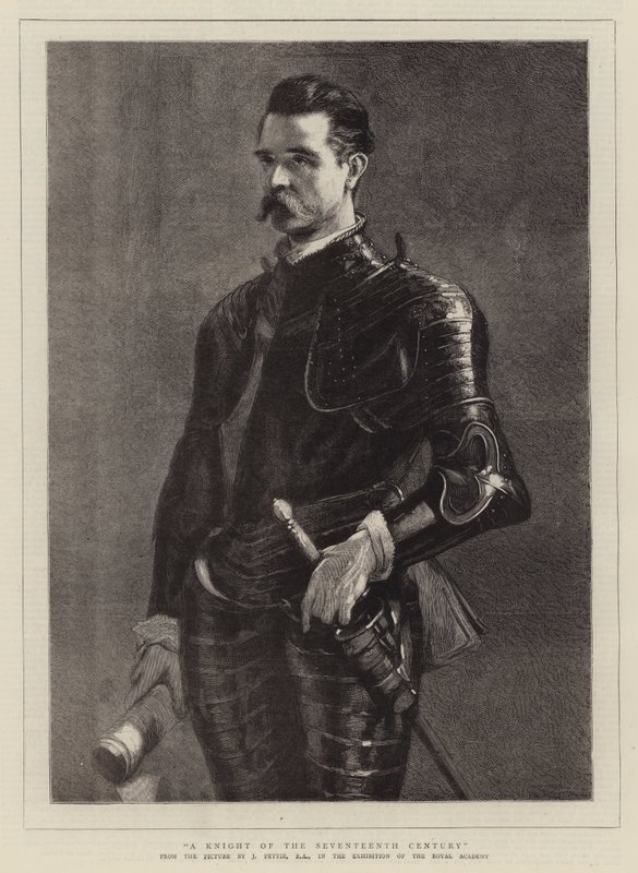 Un cavaliere del XVII secolo da John Pettie