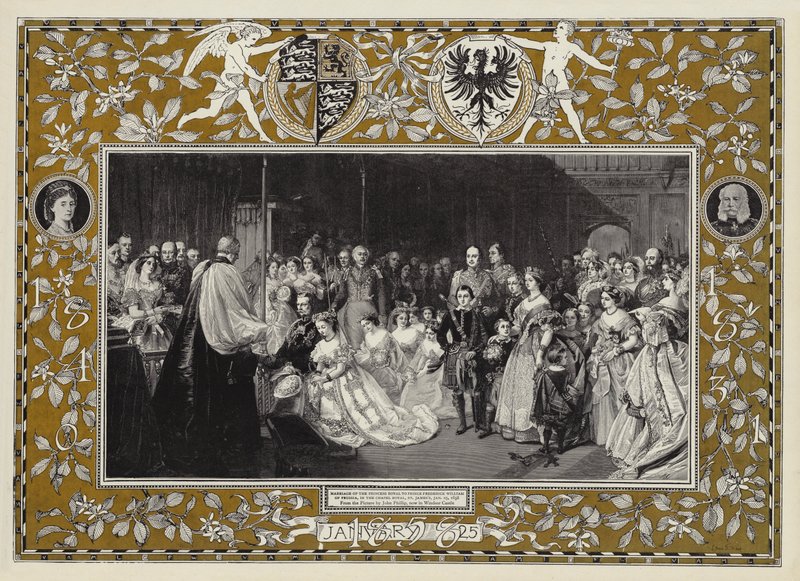 Matrimonio della Principessa Reale con il Principe Federico Guglielmo di Prussia, nella Cappella Reale, St James