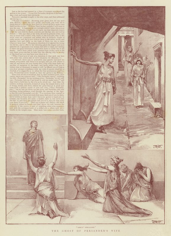 Il fantasma della moglie di Periandro da John Reinhard Weguelin