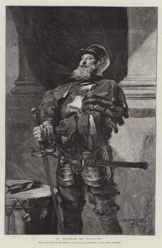 Un soldato di ventura da John Seymour Lucas