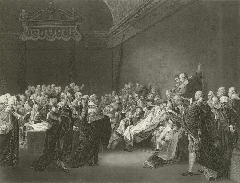 Morte del Conte di Chatham, 1778 da John Singleton Copley