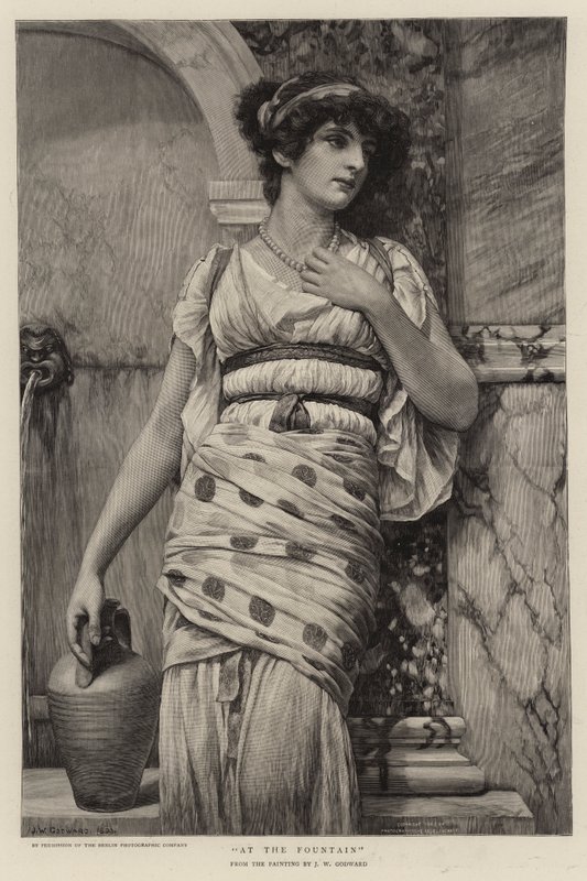 Alla fontana da John William Godward