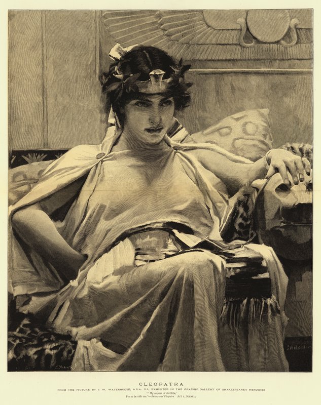 Cleopatra da John William Waterhouse