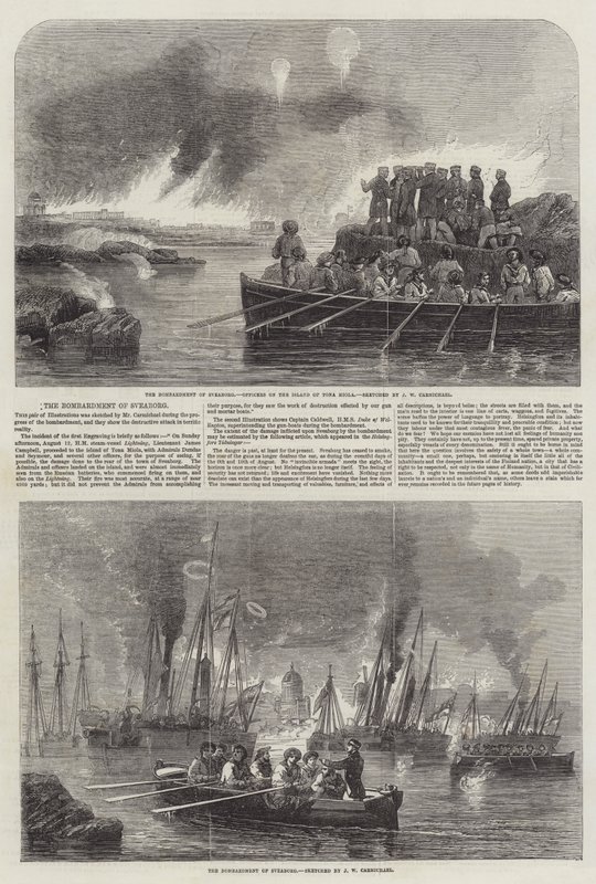 Il bombardamento di Sveaborg da John Wilson Carmichael