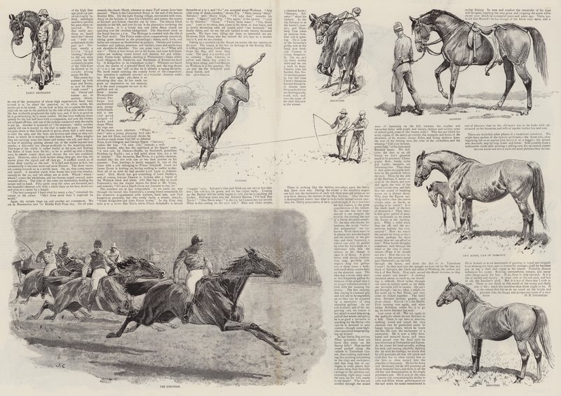 La carriera di un cavallo da corsa (incisione) da John (after) Charlton