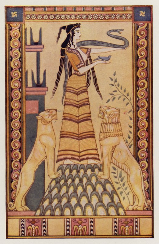 La dea serpente di Creta da John (after) Duncan