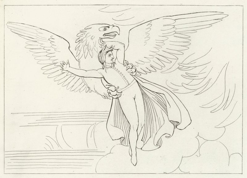 Il sogno di Dante, Purgatorio, Canto 9 (incisione) da John (after) Flaxman