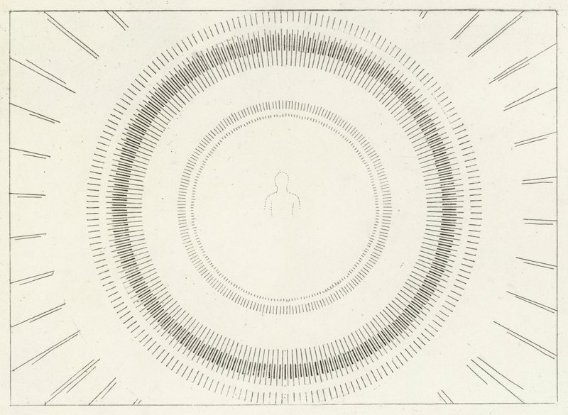 La Visione Beatifica, Paradiso, Canto 33 (incisione) da John (after) Flaxman