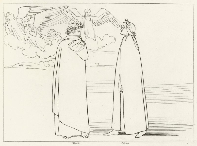 Il Coro, Purgatorio, Canto 17 (incisione) da John (after) Flaxman