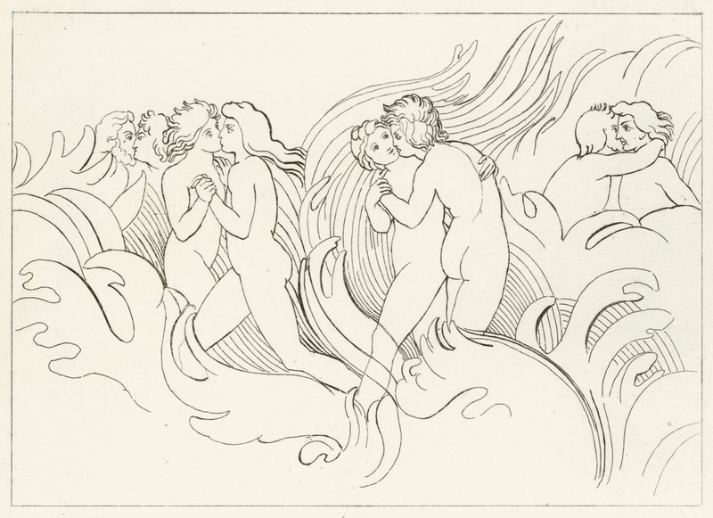 Il Destino Infuocato, Purgatorio, Canto 26 (incisione) da John (after) Flaxman