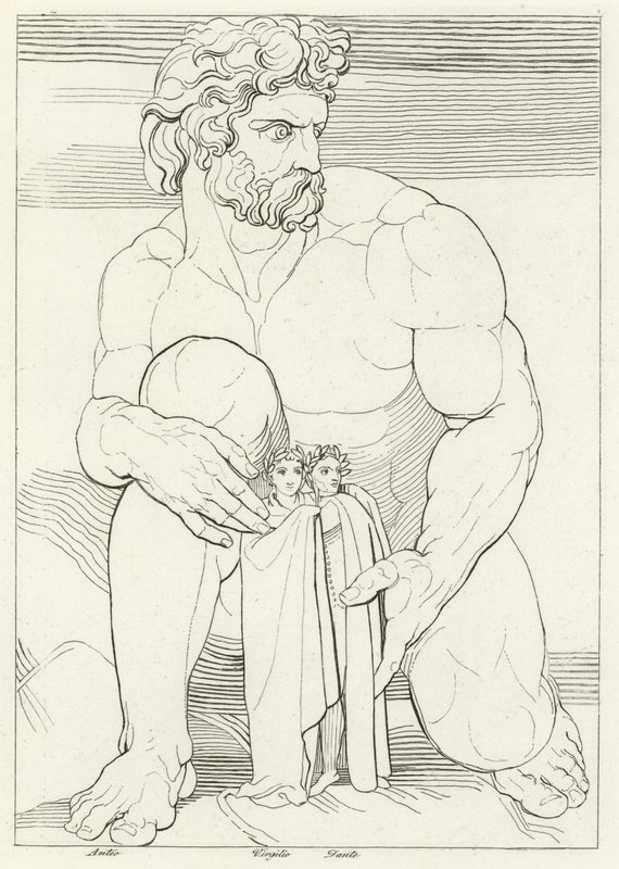 I Giganti, Inferno, Canto 31 (incisione) da John (after) Flaxman