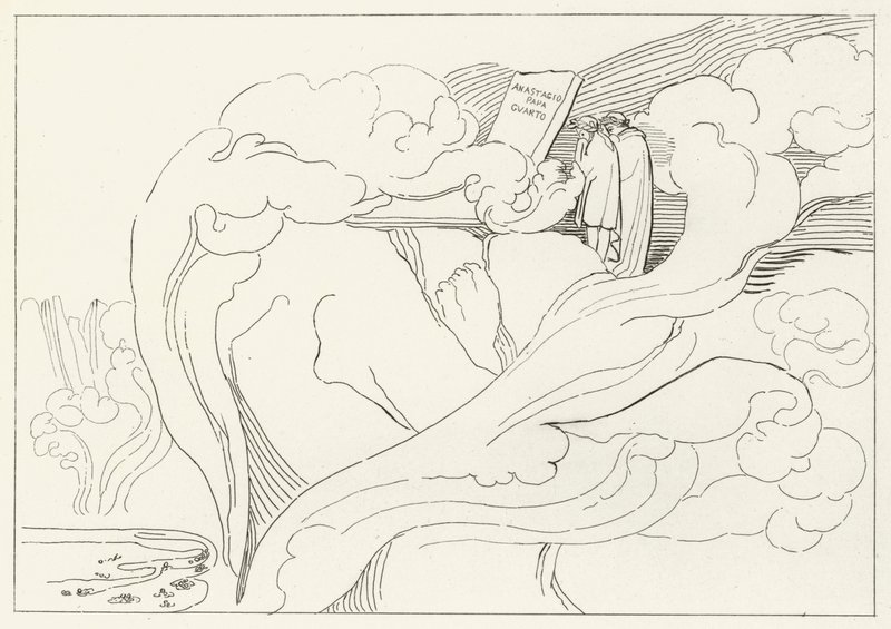Tomba di Anastasio, Inferno, Canto 11 da John (after) Flaxman