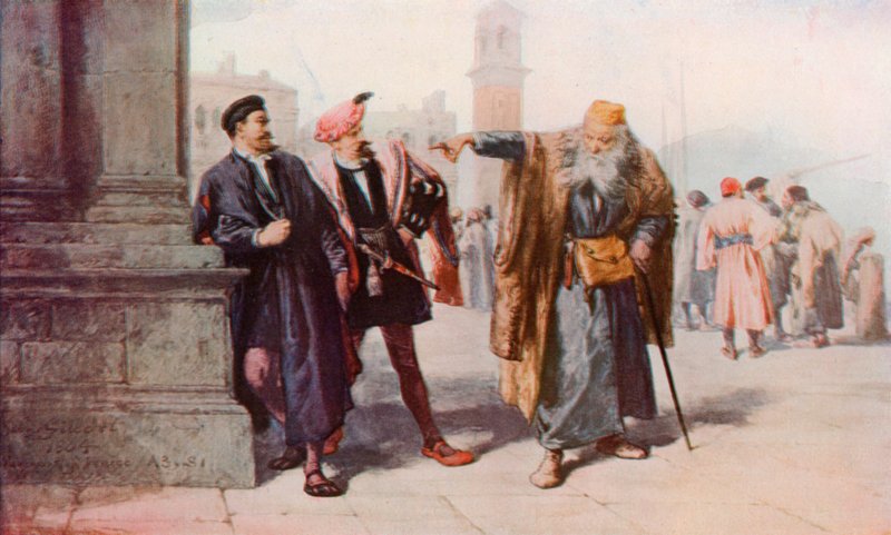 Shakespeare: La provocazione di Shylock, Il Mercante di Venezia, Atto III, Scena 1 da John (after) Gilbert