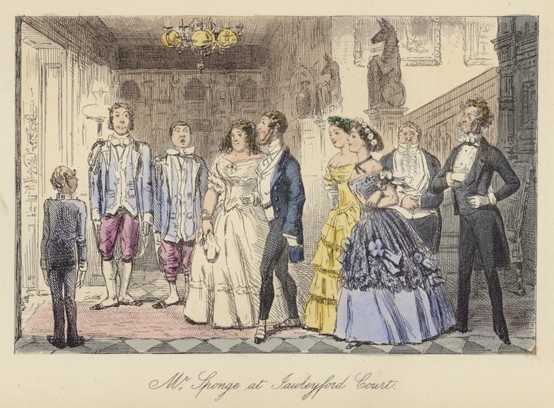 Illustrazione di John Leech per Il tour sportivo di Mr Sponge da John (after) Leech