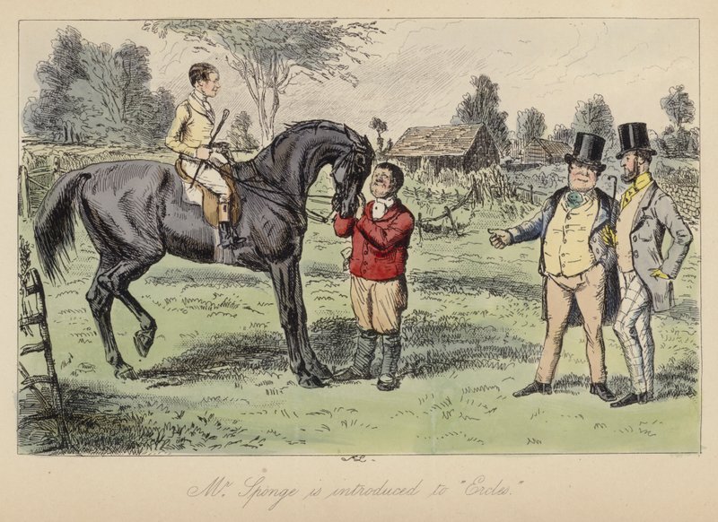 Illustrazione di John Leech per Il tour sportivo di Mr Sponge da John (after) Leech