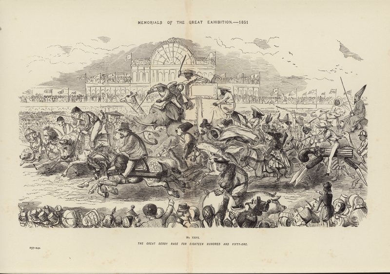 Memoriali della Grande Esposizione del 1851, La Grande Corsa di Derby del 1851 da John (after) Leech