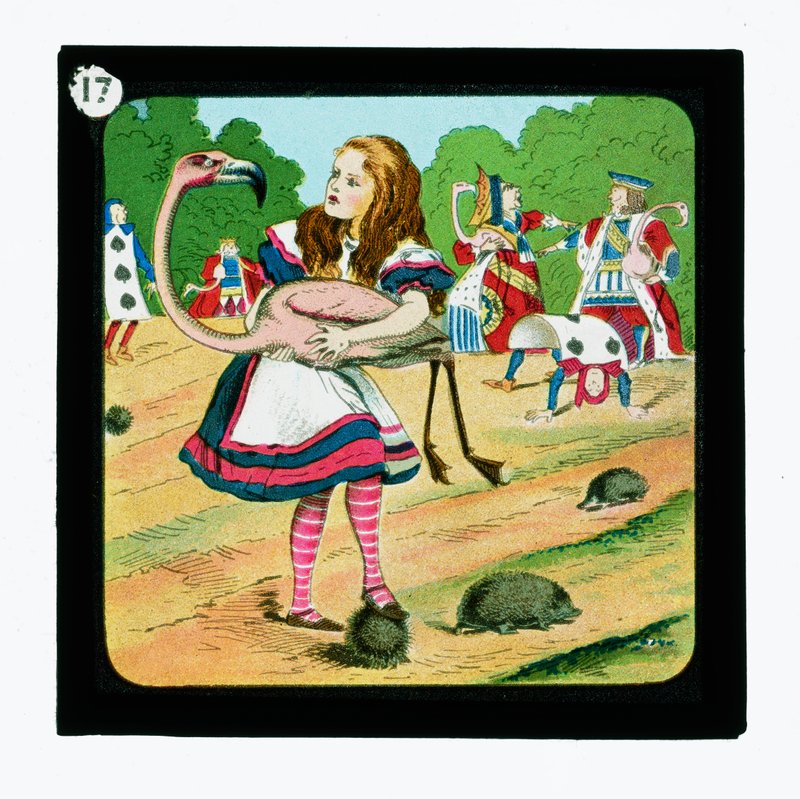 Alice nel Paese delle Meraviglie, Diapositive colorate da John (after) Tenniel