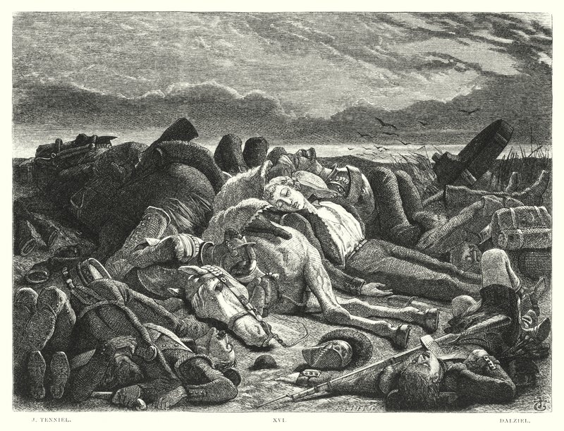 Childe Harold di Lord Byron, Canto III, Stanza 28 (incisione) da John (after) Tenniel