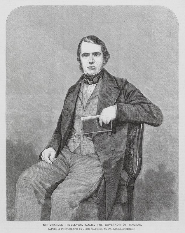 Sir Charles Trevelyan, amministratore coloniale britannico da John (after) Watkins