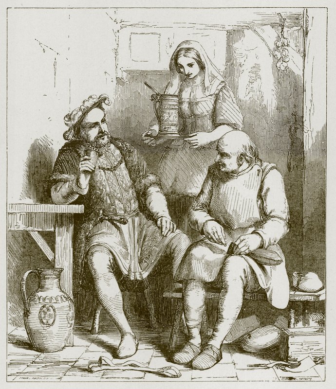 Re Hal e il calzolaio da John Absolon