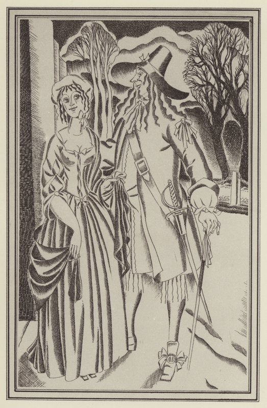 Illustrazione per Moll Flanders di Daniel Defoe da John Austen