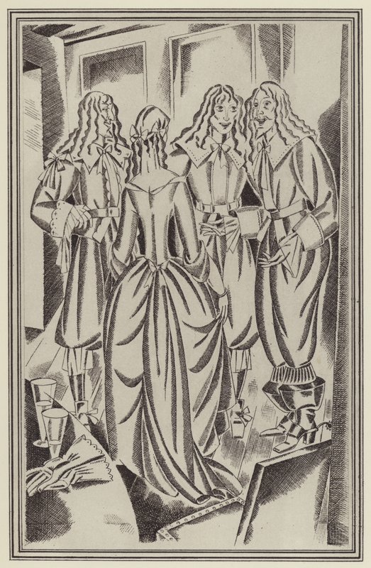 Illustrazione per Moll Flanders di Daniel Defoe da John Austen
