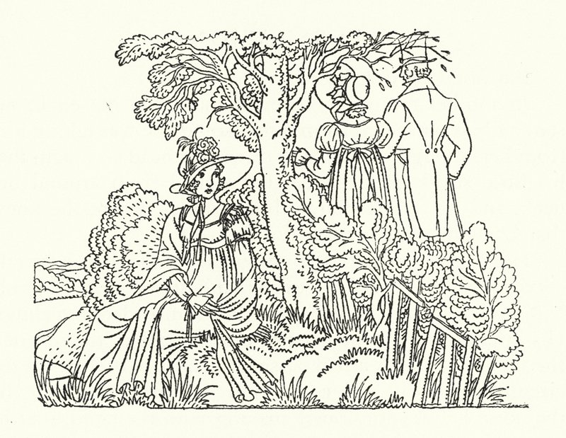 Illustrazione per Persuasione di Jane Austen da John Austen