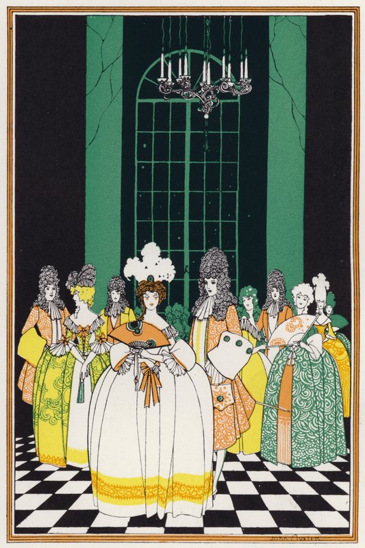Illustrazione per "Rogues In Porcelain", una miscellanea di poesie del XVIII secolo da John Austen