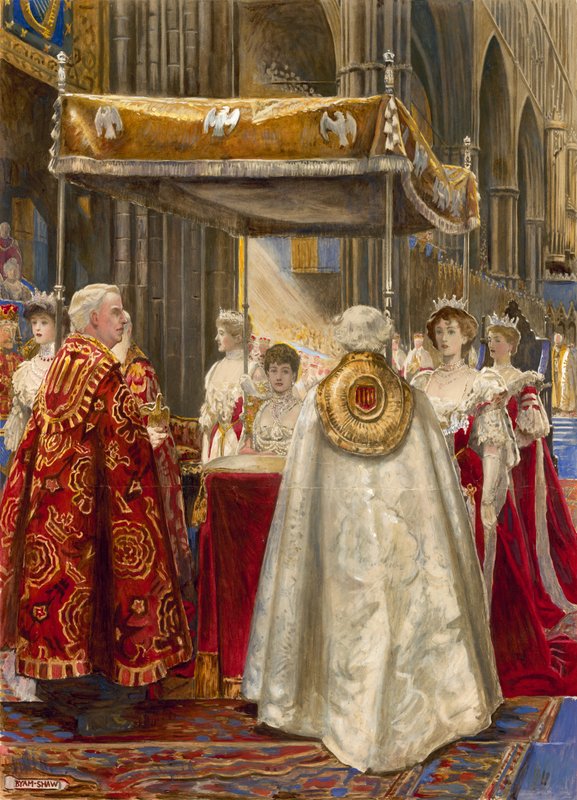 Incoronazione del re Edoardo VII e della regina Alessandra, 1904 da John Byam Liston Shaw