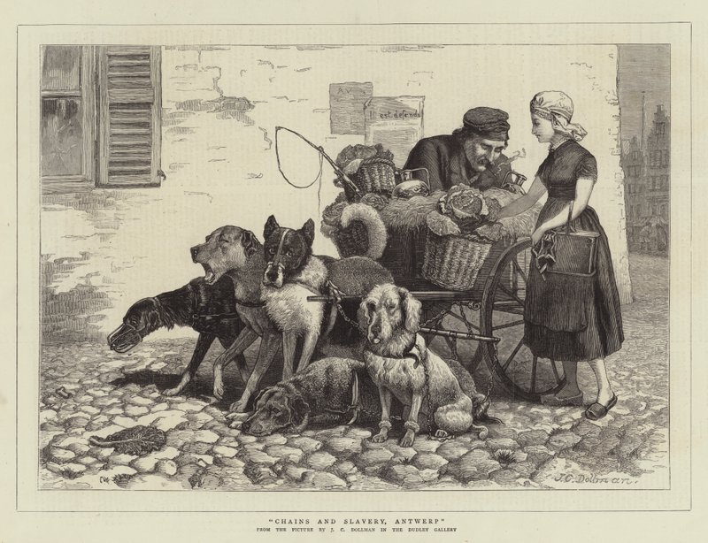 Catene e schiavitù, Anversa da John Charles (after) Dollman