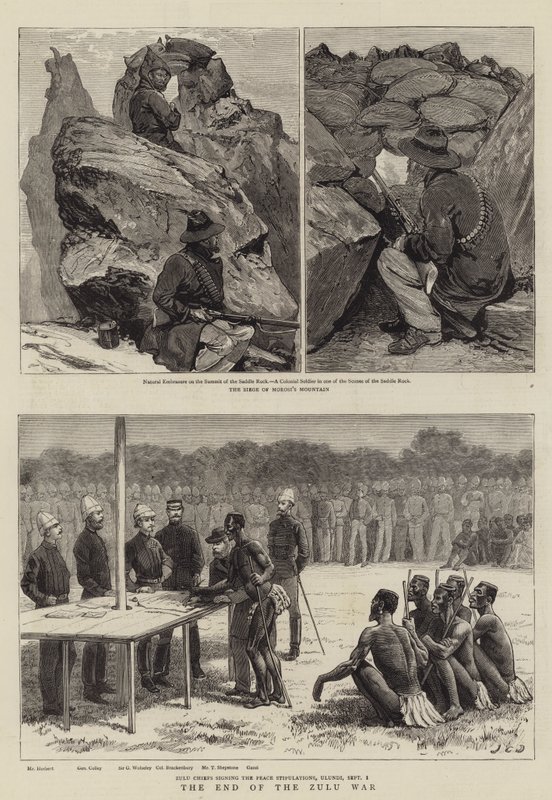 La fine della guerra zulu da John Charles Dollman