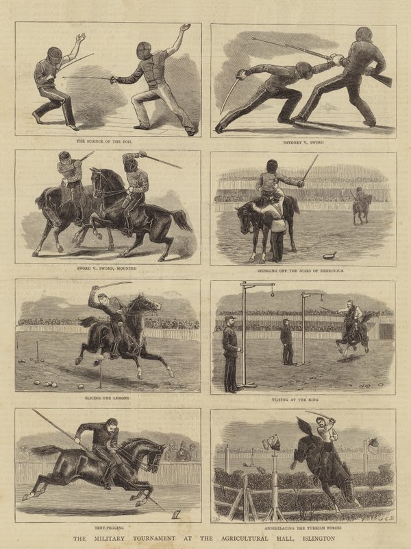 Il torneo militare alla Agricultural Hall, Islington da John Charles Dollman