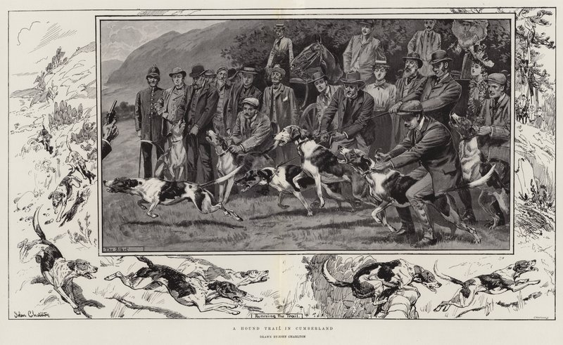 Una gara di cani in Cumberland da John Charlton