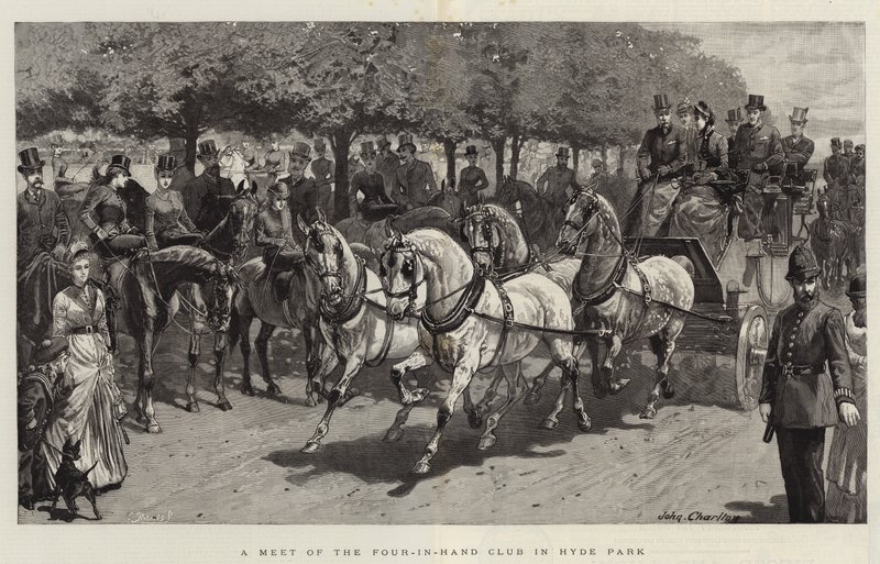 Un incontro del Four-in-Hand Club a Hyde Park da John Charlton