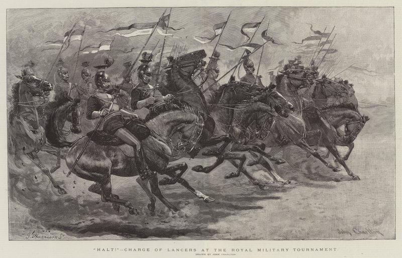 Alt!, Carica dei lancieri al Royal Military Tournament da John Charlton