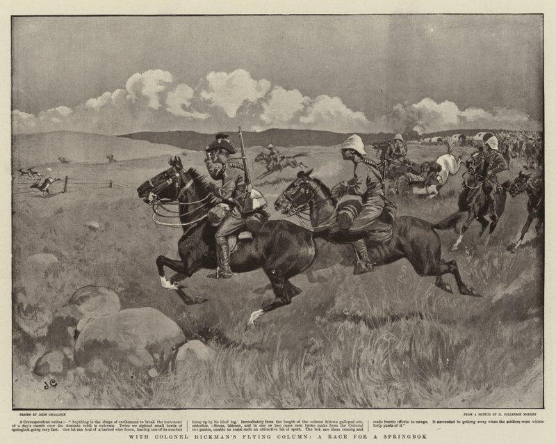 Con la colonna volante del colonnello Hickman, una corsa per una springbok da John Charlton