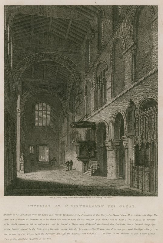 Interno della chiesa di San Bartolomeo il Grande da John Coney