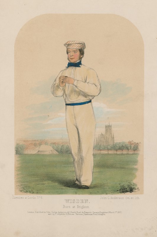Ritratto di John Wisden da John Corbet Anderson