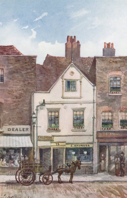 Londra perduta: Pescheria di Maunder, No 72 Cheyne Walk, Chelsea da John Crowther