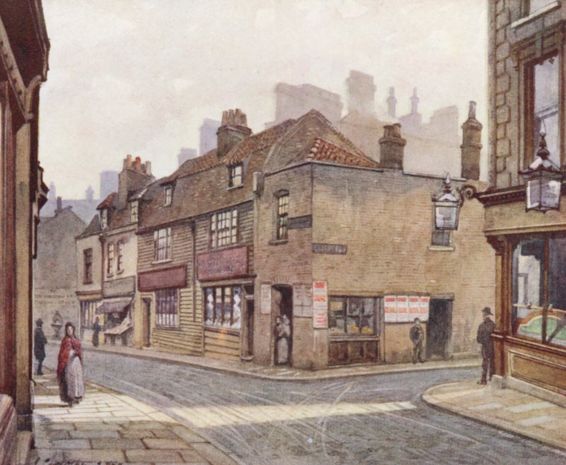 Londra perduta: Vecchie case a Snowfields, Bermondsey da John Crowther