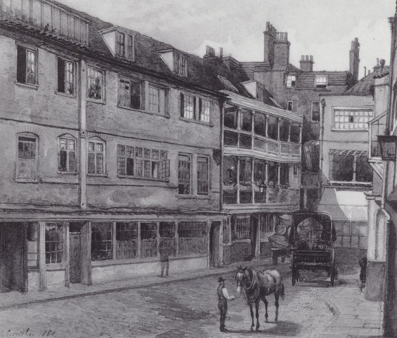 Londra perduta: Cortile del George Inn, Borough da John Crowther