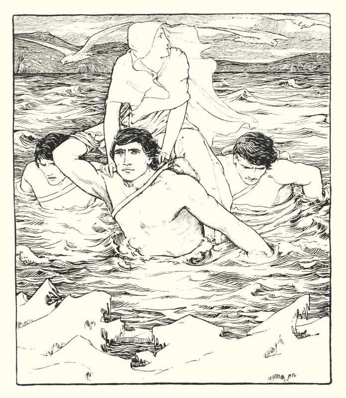 Illustrazione per La storia di Deirdre da John Dickson Batten
