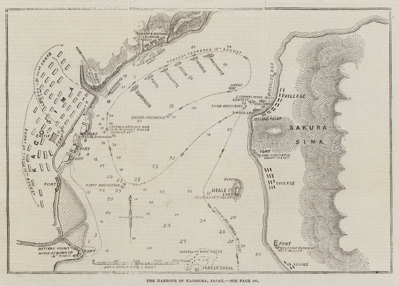 Il porto di Kagosima, Giappone da John Dower