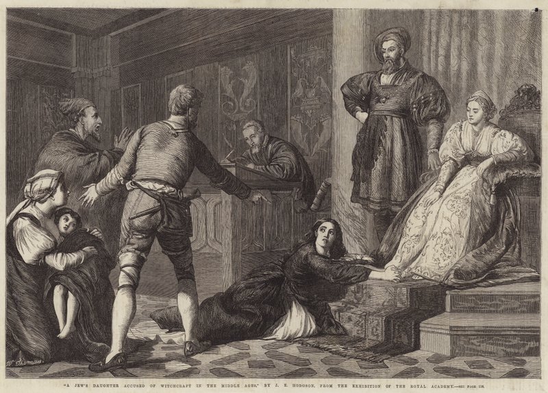 La figlia di un ebreo accusata di stregoneria nel Medioevo da John Evan Hodgson