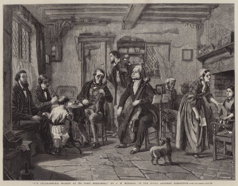 La nostra Società Filarmonica alla sua prima prova da John Evan Hodgson