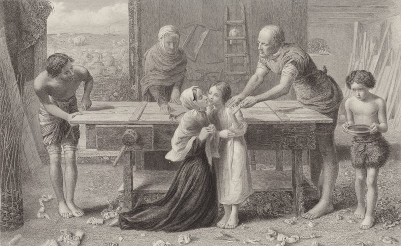 Cristo nella casa dei suoi genitori da John Everett Millais