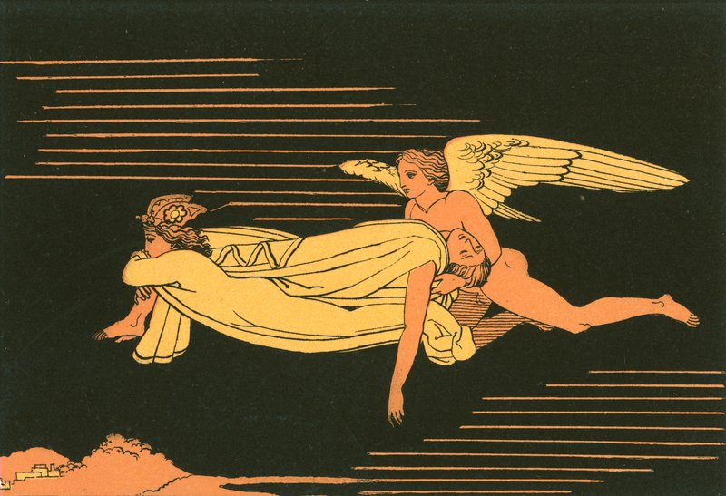 Sonno e morte trasportano il corpo di Sarpedonte in Licia da John Flaxman
