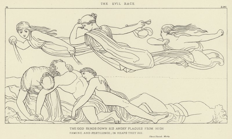 La razza malvagia da John Flaxman