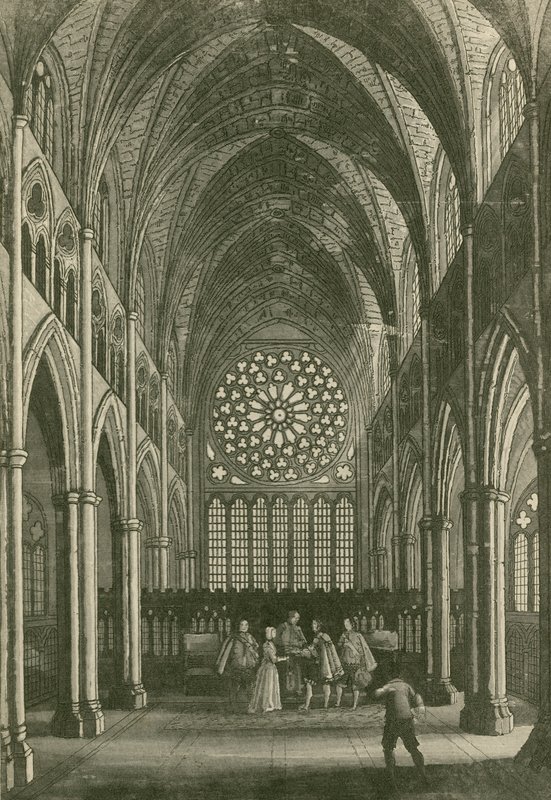 Leonard impedisce il matrimonio del conte di Rochester con Amabel nel coro di San Paolo da John Franklin